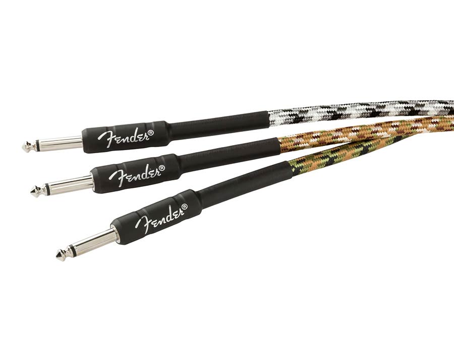 Fender - 990810107 - Instrument Cable 2X Jack (Metal) 10Ft, Desert Camo