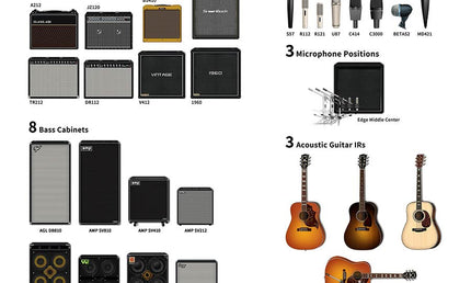 professional multi-effect pedal with amplifier modeling and IR loader