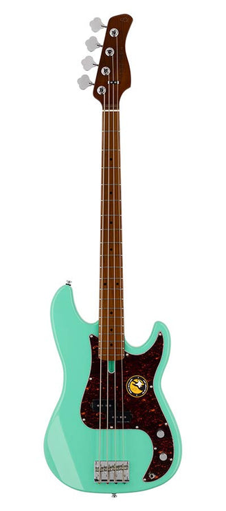 alder 4-string passive bass guitar mild green