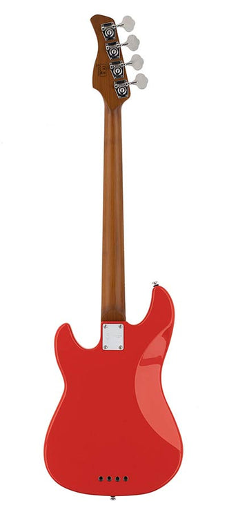 alder 4-string passive bass guitar dakota red