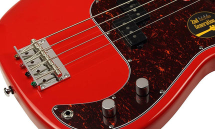 alder 4-string passive bass guitar dakota red