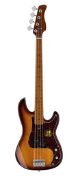 alder 4-string passive bass guitar tobacco sunburst