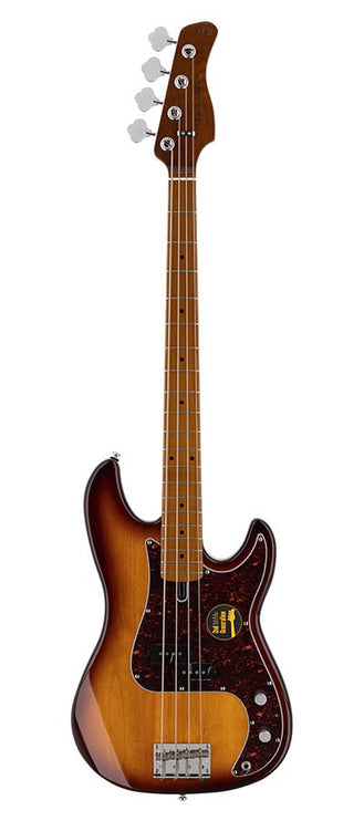 alder 4-string passive bass guitar tobacco sunburst