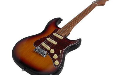 electric guitar S Vintage style 3-tone sunburst