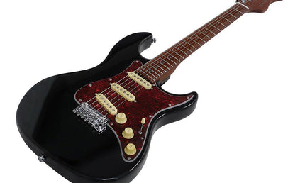 electric guitar S Vintage style black