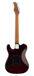 electric guitar T-style with flamed maple top natural