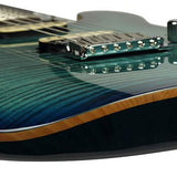 Sire Guitars - T7fm/tbl - Electric Guitar T-Style with Flamed Maple Top – Transparent Blue