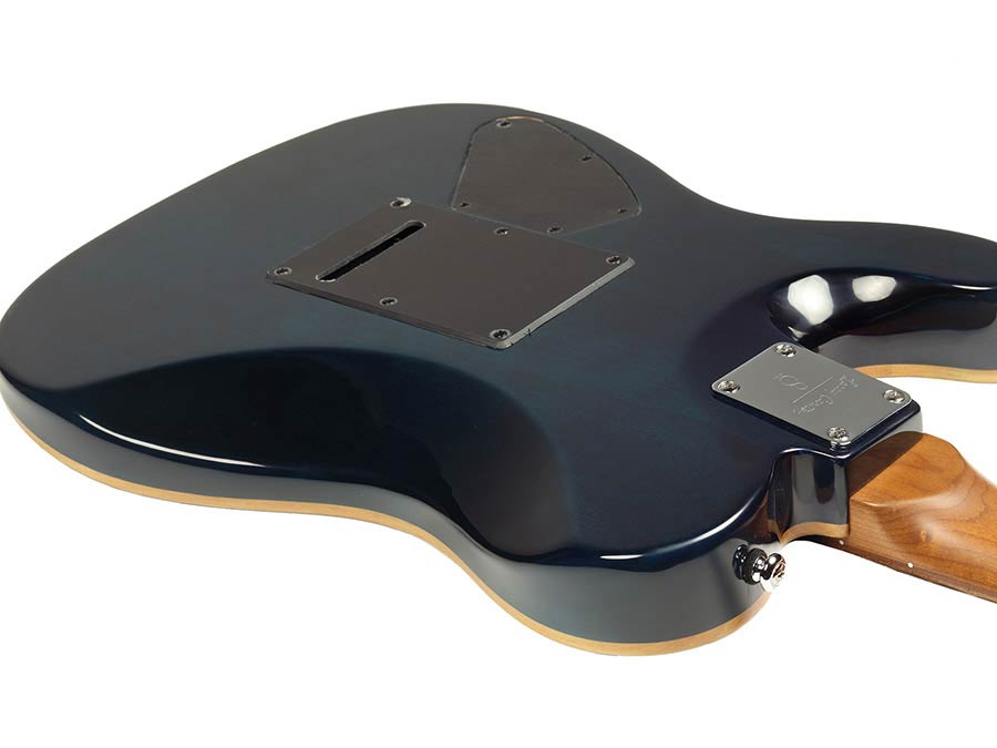 Sire Guitars - T7fm/tbl - Electric Guitar T-Style with Flamed Maple Top – Transparent Blue