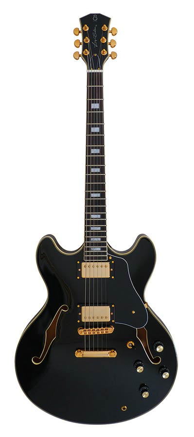 Sire Guitars - H7/BK - electric archtop guitar black – Guitar Black