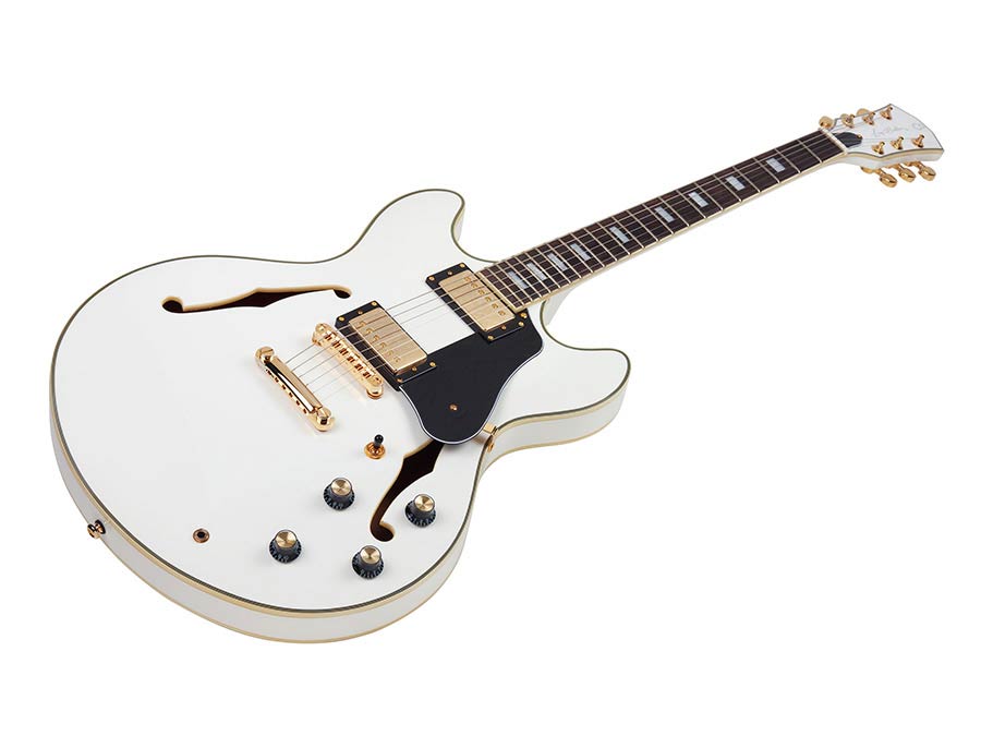Sire Guitars - H7/wh - Electric Archtop Guitar – White