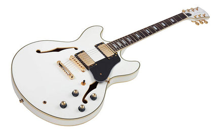 electric archtop guitar white