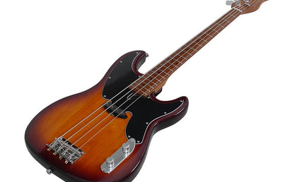 alder 4-string passive bass guitar tobacco sunburst