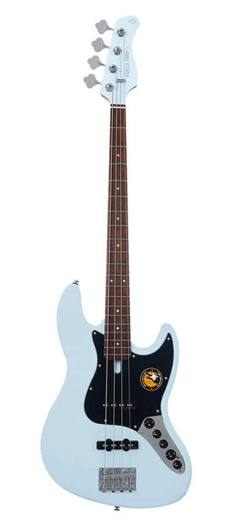 4-string active bass guitar sonic blue