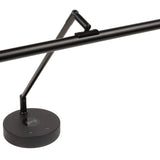 Boston - PLM-1000-BK - Piano Led Lamp T-shape With Wireless Charger In Lamp Base, Black Aluminium Housing, Incl. Psu