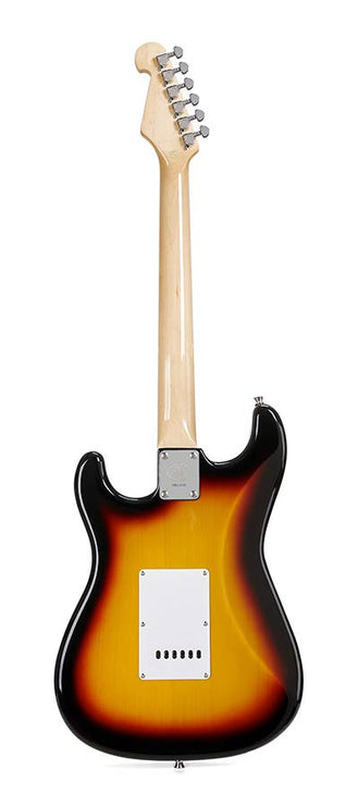 ST style electric guitar with gigbag, 3 tone sunburst