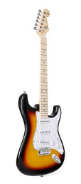 ST style electric guitar with gigbag, 3 tone sunburst