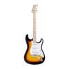 ST style electric guitar with gigbag, 3 tone sunburst