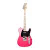 TE style electric guitar with gigbag, pink twilight