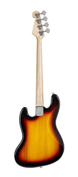 JB style electric bass guitar with gigbag, 3 tone sunburst