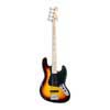 JB style electric bass guitar with gigbag, 3 tone sunburst