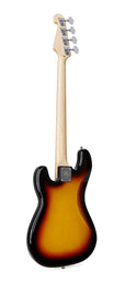 PB style electric bass guitar with gigbag, 3 tone sunburst