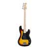 PB style electric bass guitar with gigbag, 3 tone sunburst