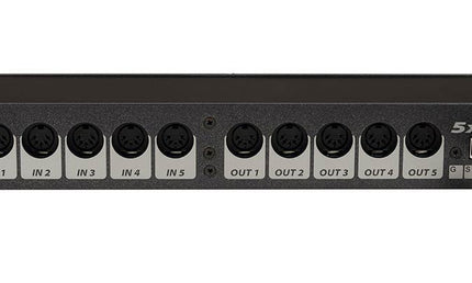 USB midi interface with 5 inputs and 5 outputs, 19" rack mount