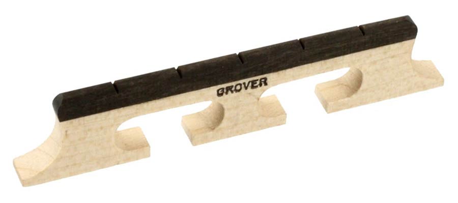 Allparts - BJ05090E0 - 5-string Grover banjo bridge #73, 5/8" tall, ebony top, 3 leg