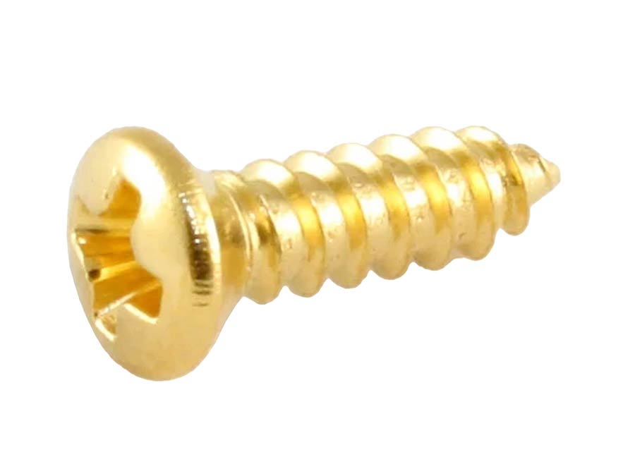 Allparts - GS0050B02 - bulk pack of Gibson® size pickguard screws, gold, 100pcs