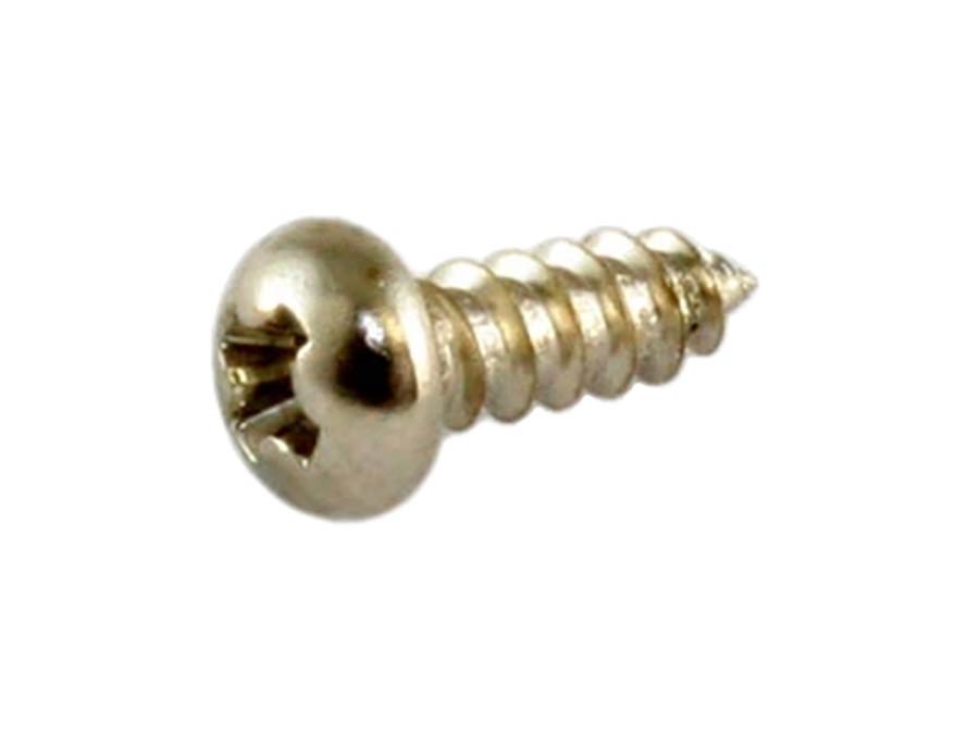 Allparts - GS3206001 - truss rod cover screws, nickel, 8pcs