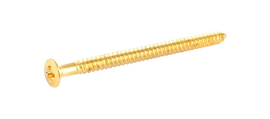 Allparts - GS3312002 - soapbar pickup mounting screws, gold, 4pcs