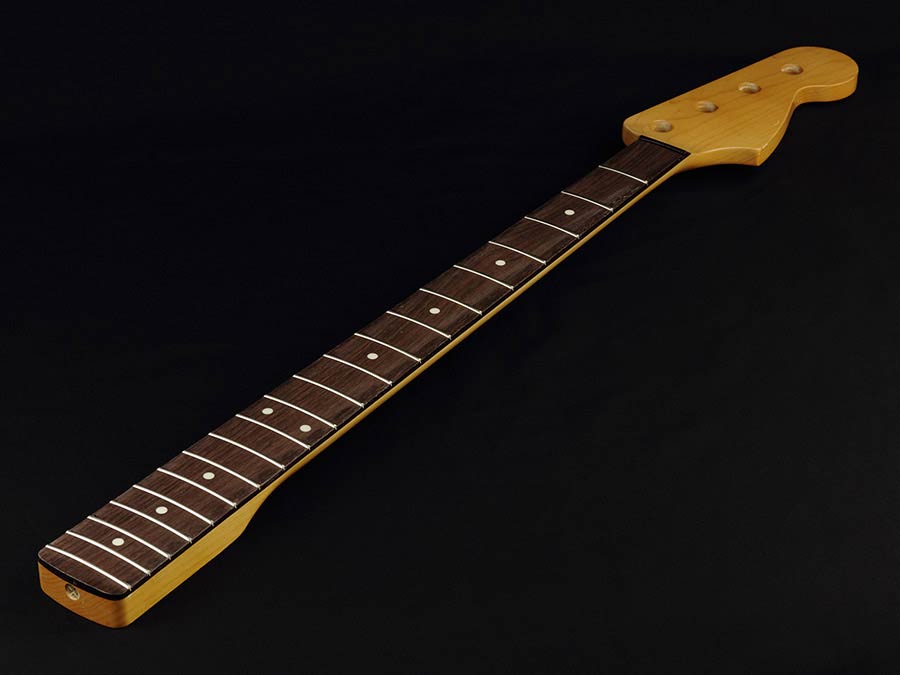 Allparts - JRF - neck for Jazz Bass®, rosewood fretboard, 10" radius, 20 frets, vintage tinted finish
