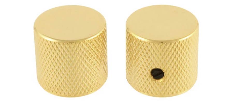 Allparts - MK0115002 - barrel knobs, gold, 2pcs