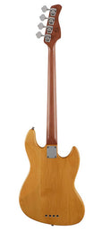 lefty alder 4-string passive bass guitar natural