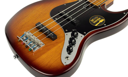 fretless alder 4-string passive bass guitar tobacco sunburst