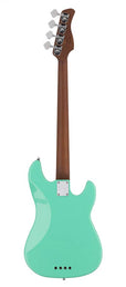 lefty alder 4-string passive bass guitar mild green