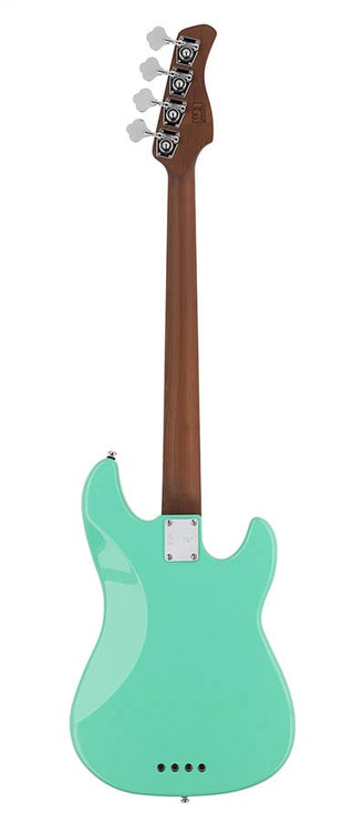 lefty alder 4-string passive bass guitar mild green