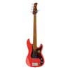 fretless alder 5-string passive bass guitar dakota red