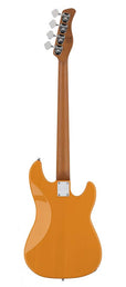 lefty alder 4-string passive bass guitar butterscotch blonde