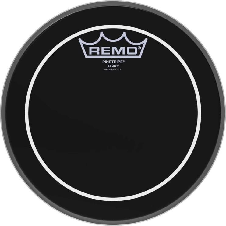 Remo - ES-0608-PS - 8" Ebony Pinstripe Tom Head