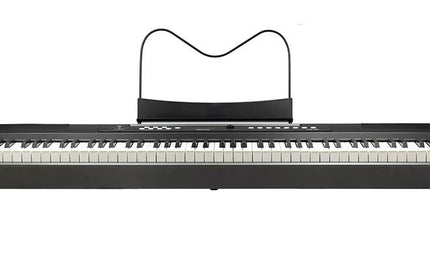 digital stage piano with 88 hammer action keys, 8 voices, 2x10W -  black