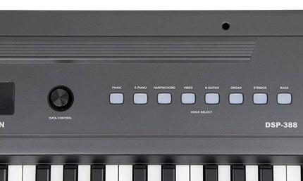 digital stage piano with 88 hammer action keys, 8 voices, 2x10W -  black