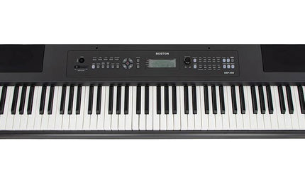 digital stage piano with 88 hammer action keys, 137 voices, display, 2x10W - black