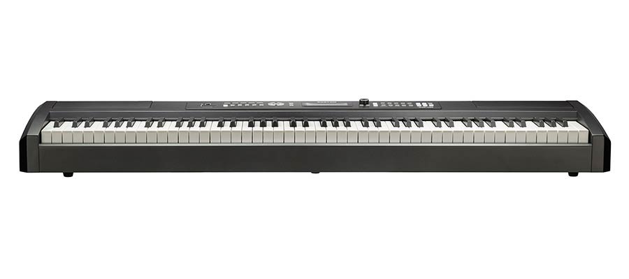 digital stage piano with 88 hammer action keys, 137 voices, display, 2x10W - black