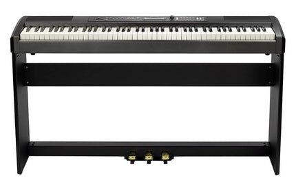 digital stage piano with 88 hammer action keys, 137 voices, display, 2x10W - black