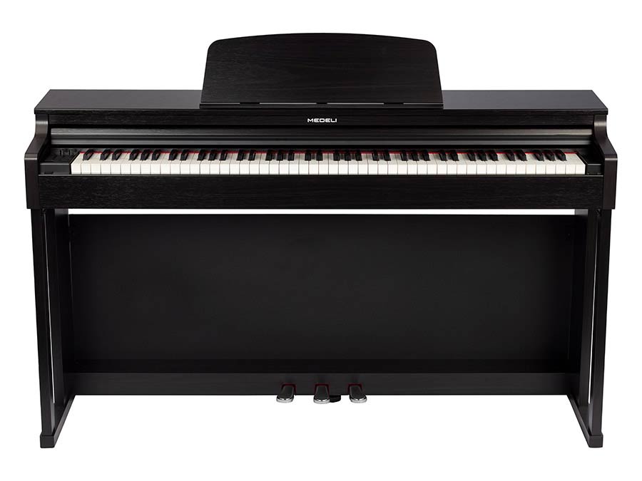 digital home piano, 88 keys graded hammer action (K6s), 2 x 20 watt - ebony black satin