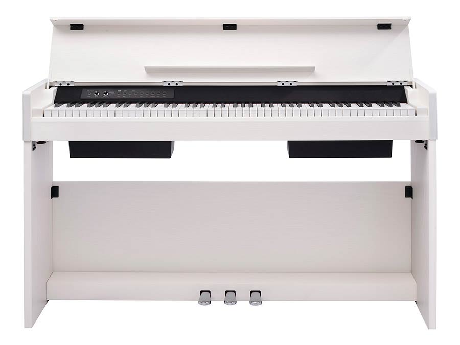 digital compact piano, 88 keys graded hammer action (K6s), 2 x 20 watt - white satin