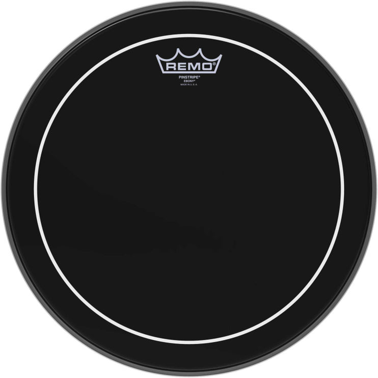 Remo - ES-0614-PS - 14" Ebony Pinstripe Tom/ Snare/ Floortom head