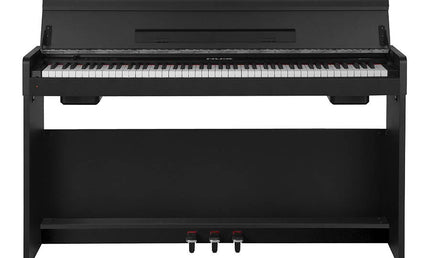 compact digital home piano, 88 keys graded hammer action, 2 x 10 watt, black