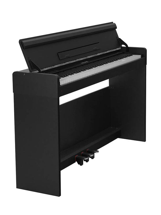 compact digital home piano, 88 keys graded hammer action, 2 x 10 watt, black